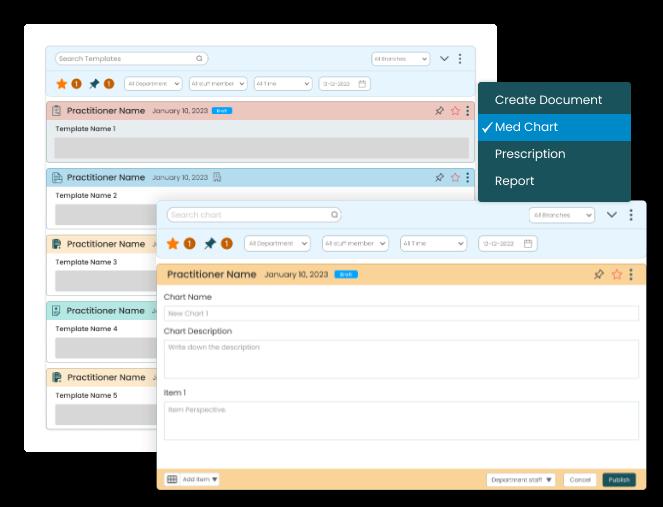 Customized templates